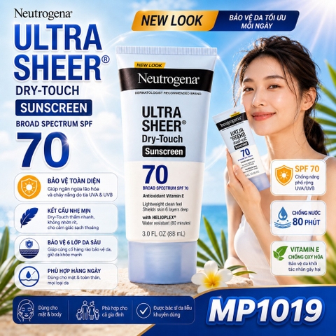 Neutrogena Ultra Sheer Dry-Touch Sunscreen Lotion, SPF 70,  88ml