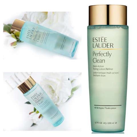 Nước Hoa Hồng 2-in-1 Estee Lauder Perfectly Clean Multi-Action Toning Lotion/Refiner 200ml