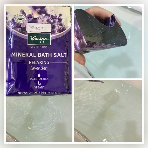 Muối Tắm Khoáng Mini Kneipp Mineral Bath Salt Lavender 60g
