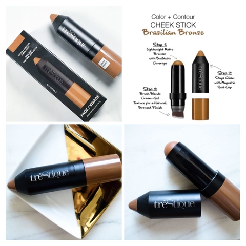 Thỏi Tạo Khối Trestique Color + Contour Cheek Stick Brazilian Bronze 6.1g