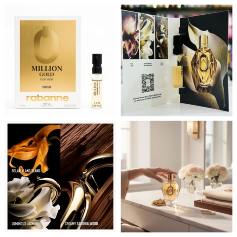 Vial Rabanne Million Gold For Her Parfum 1.5 ml