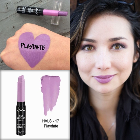 Son Lì Dưỡng NYX High Voltage HVLS 17 Playdate (Bright Lavender)