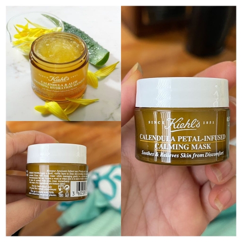 Mặt Nạ Làm Dịu và Phục Hồi Da Kiehl's Calendula Petal-Infused Calming Mask 14ml
