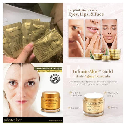 Sample Kem Dưỡng Chống Lão Hoá Infinite Aloe Skincare Anti Aging 3ml