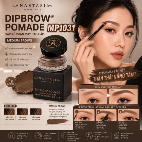 Anastasia Beverly Hills – Dipbrow® Pomade- Medium Brown 4g.