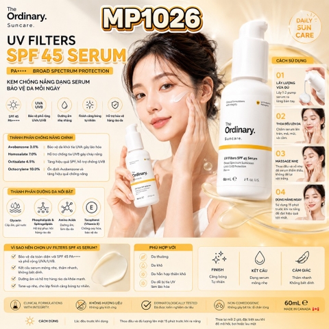 The Ordinary Suncare UV Filters SPF 45 Serum 60ml.