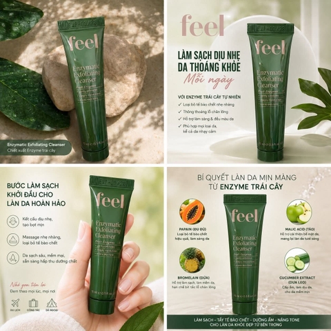 Feel Enzymatic Exfoliating Cleanser – Fruit Enzymes