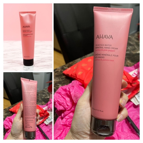 Kem Dưỡng Da Tay Ahava Mineral Hand Cream - Cactus and Pink Pepper 150ml