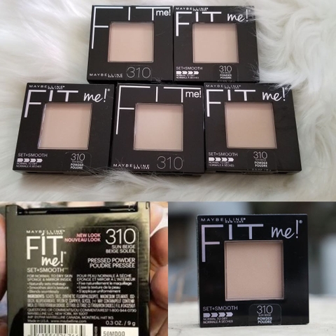 Phấn Mịn Lì Maybelline Fit Me Set + Smooth Shade 310 Sun Beige 9g