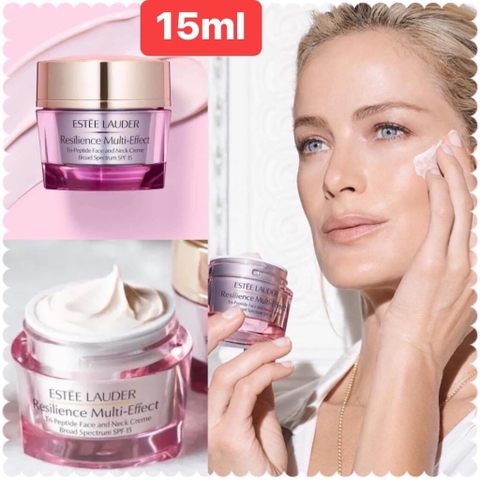 Kem Dưỡng Estee Lauder Resilience Multi-Effect Tri-Peptide Face and Neck Cream SPF15 15ml