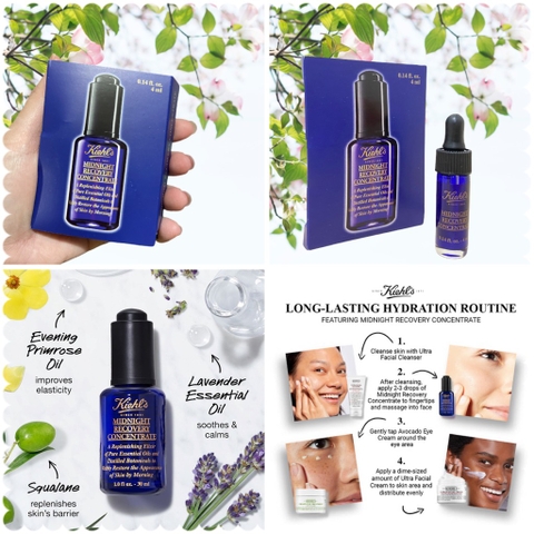 Tinh Chất Kiehl's Midnight Recovery Concentrate 4ml
