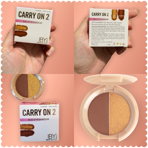 Màu Mắt IBY Beauty Carry On Eyeshadow Duo in Glamping and First Class 3g
