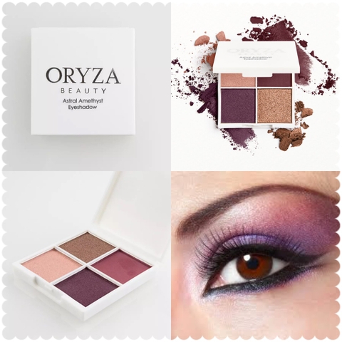 Bảng Màu Mắt Oryza Beauty Astral Amethyst Shimmer Eyeshadow 4 Màu