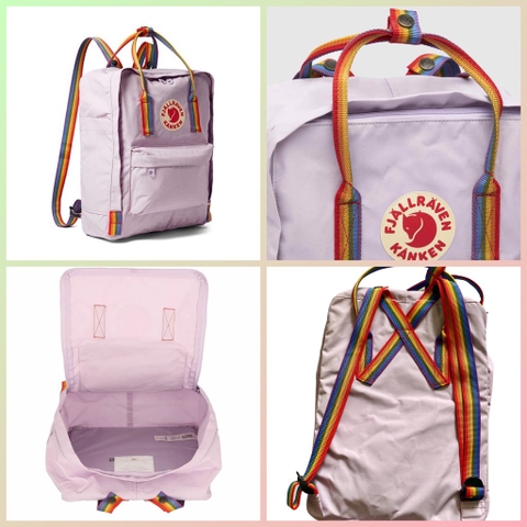 Ba lô Kånken Rainbow Backpack Pastel Lavender 16L