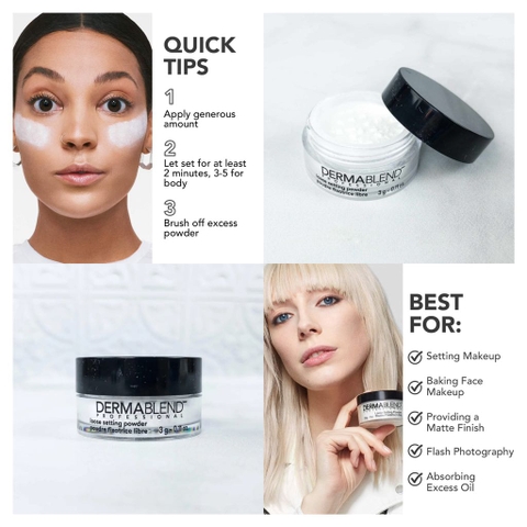 Phấn Phủ Kiềm Dầu Che Khuyết Điểm Dermablend Professional Loose Setting Powder 3g