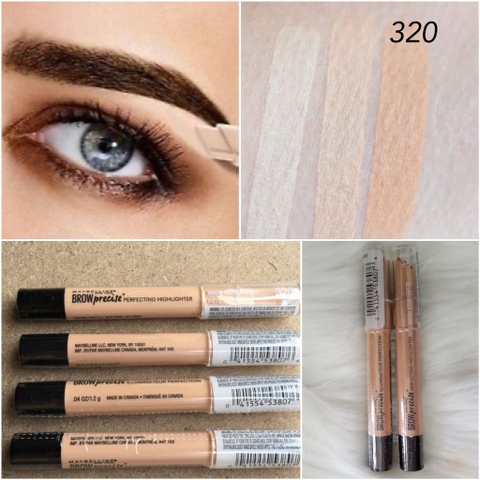 Kem Che Khuyết Điểm Chân Mày Cao Cấp Maybelline New York Brow Precise Perfecting Highlighter 320 Dark