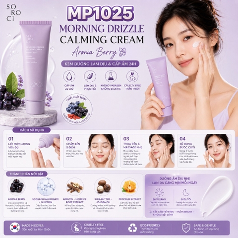Kem dưỡng SOROCI Morning Drizzle Calming Cream – Aronia Berry 70ml.