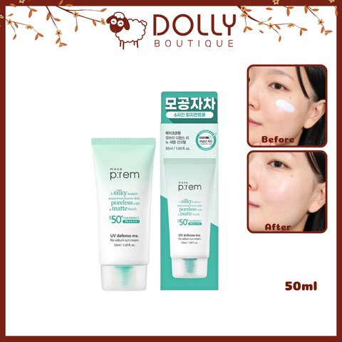 Kem Chống Nắng Make P:rem Uv Defense Me No Sebum Sun Cream SPF50+ PA++++  50ml NK