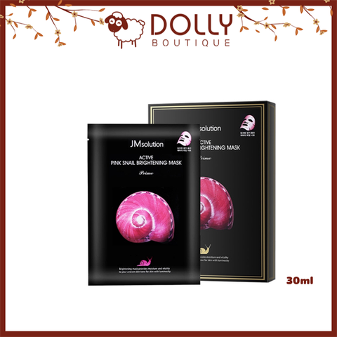 Mặt Nạ Giấy JM Solution Active Pink Snail Brightening Mask 30ml