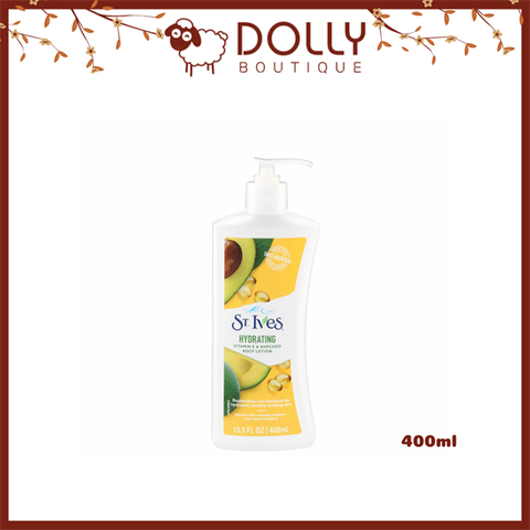Sữa Dưỡng Thể St. Ives Hydrating Vitamin E & Avocado Body Lotion 400ml