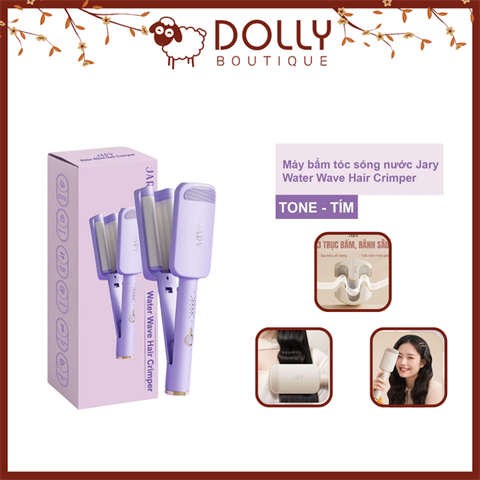 Máy Bấm Sóng Nước Jary Water Wave Hair Crimper Cao Cấp Màu Tím