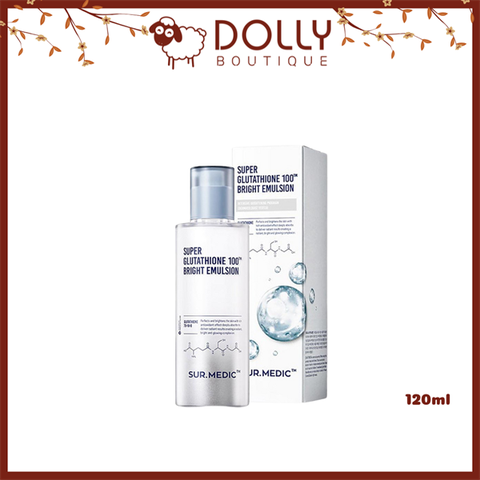 Sữa Dưỡng Sur.Medic+ Super Glutathione 100 Bright Emulsion 120ml