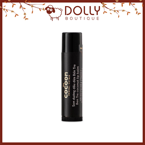 Dưỡng Môi Dầu Dừa Cocoon Ben Tre Coconut Lip Balm With Shea Butter & Vitamin E 5g