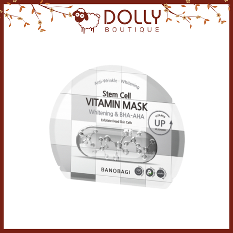 Mặt Nạ Giấy Banobagi Stem Cell Vitamin Mask Whitening & BHA-AHA 30gr