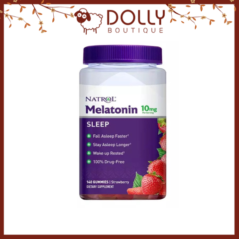 [ Share ] Kẹo Ngủ Natrol 10mg Melatonin Gummies - Strawberry