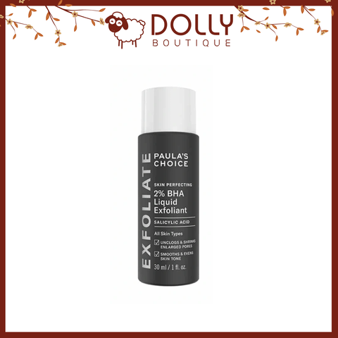 Tẩy Da Chết Hóa Học Paula's Choice Skin Perfecting 2% Bha Liquid Exfoliant 30ml