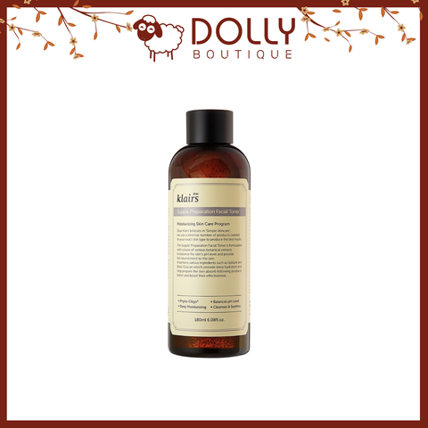 Nước hoa hồng Có Mùi Klairs Supple Preparation Toner 180ml NK