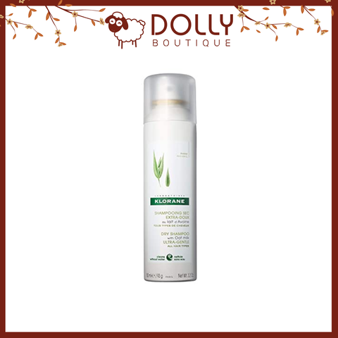 Gội Khô Klorane Dry Shampoo with Oat Milk, Ultra-Gentle - All Hair Types 150ml