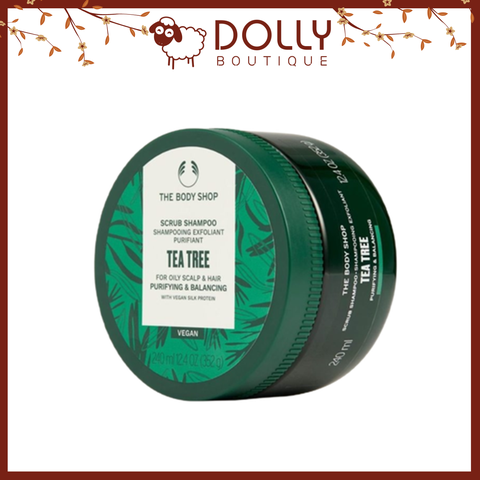 Dầu gội Tẩy tế bào chết da đầu The Body Shop Tea Tree Purifying & Balancing Hair & Scalp Scrub 240ml