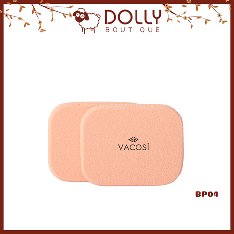 Bông Phấn Ướt Vacosi Vuông Nhỏ BP04 ( 2 cái)