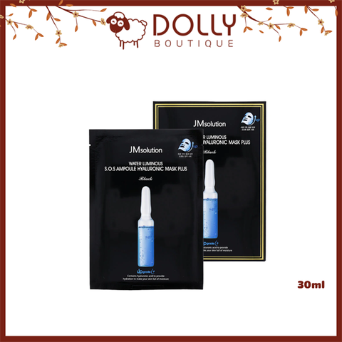 Mặt Nạ JM Solution Water Luminous S.O.S Ampoule Hyaluronic Mask Plus 30ml