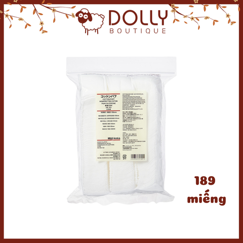 Bông Tẩy Trang Muji Cotton Puff 189 Miếng