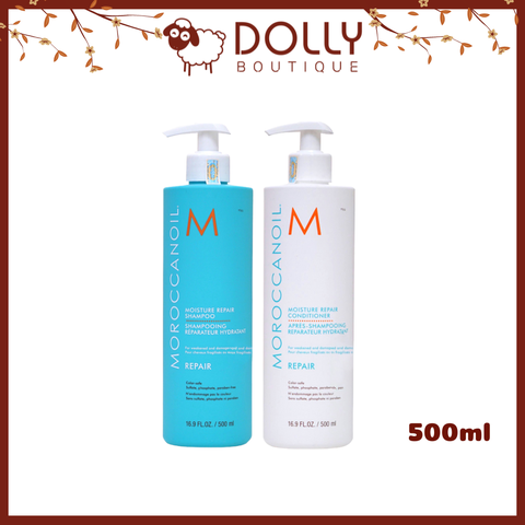 Bộ Gội Xả Phục Hồi Moroccanoil Moisture Repair Shampoo & Shampoo - 500ml*2