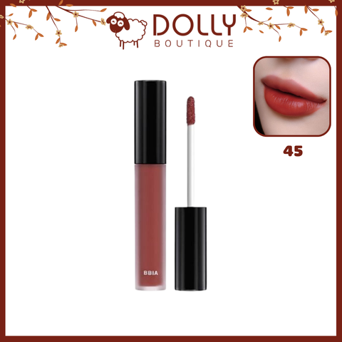 Son Kem Lì Bbia Last Velvet Lip Tint #45 So Good Brick ( Đỏ Nâu Gạch ) - 5g