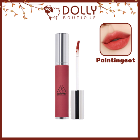 Son Kem Lì 3CE Hazy Lip Clay #Paintingcot ( Đỏ San Hô Đất ) - 4g