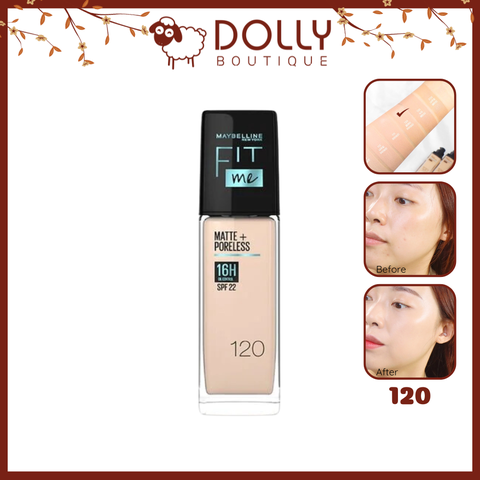 Kem Nền Maybelline Fit Me Matte Poreless Foundation SPF 22 #120 Classic Ivory