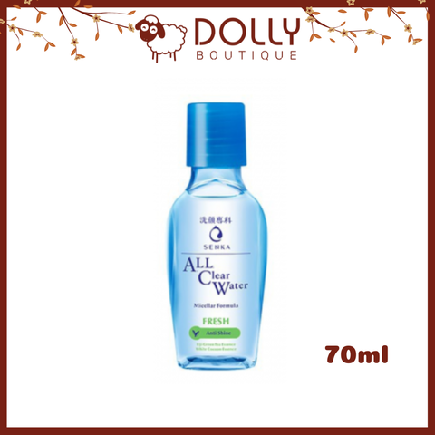 Nước tẩy trang Sạch Dầu Senka All Clear Water Micellar Formula - Fresh 70ml