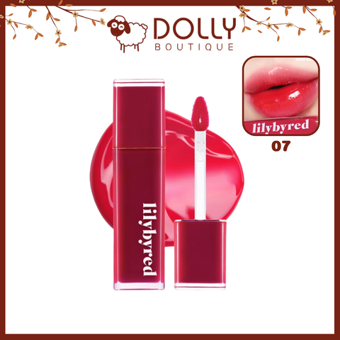 Son Tint Bóng Lilybyred Bloody Liar Coating Tint #07 Daring (Đỏ Cherry) - 4g