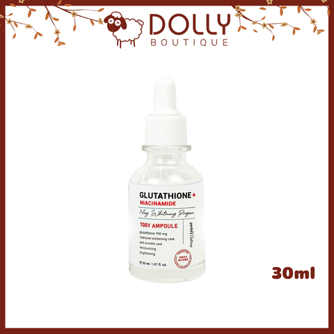 [Nhập Khẩu] Tinh Chất Mờ Nám, Truyền Trắng Angel's Liquid Glutathione + Niacinamide 7 Days Whitening Program 700 V Ampoule - 30ml