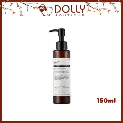 Dầu Tẩy Trang Klairs Gentle Black Deep Cleansing Oil 150ml