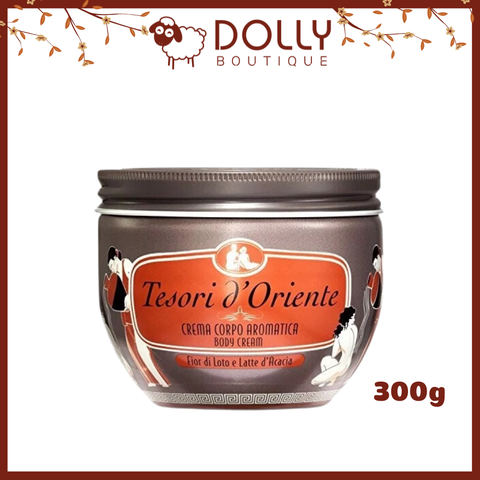 Kem Dưỡng Thể Nước Hoa Hương Hoa Sen Tesori D'Oriente Lotus Flower And Shea Butter Body Cream - 300g