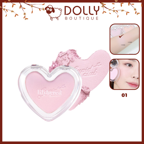 Phấn Má Hồng Lilybyred Luv Beam Blur Cheek Cupid Club #01 Blurry Cherry ( Tím Hồng Nhạt ) - 4.3g