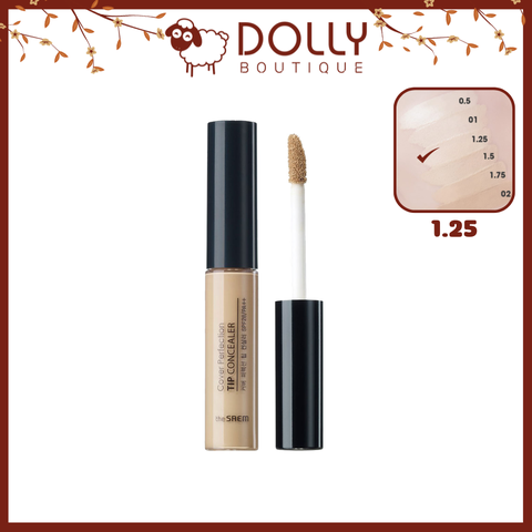 Kem Che Khuyết Điểm The Saem Cover Perfection Tip Concealer #1.25 Light Beige - 6.5g