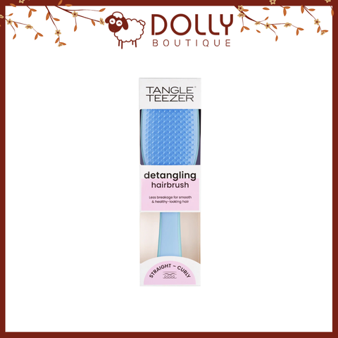 Lược Gỡ Rối Giảm Gãy Rụng Tangle Teezer The Wet Detangler Denim Blue Hairbrush (Xanh Biển)