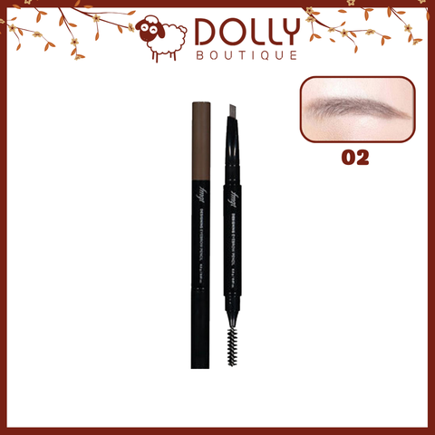 Chì Kẻ Mày The Face Shop Designing Eyebrow Pencil 02 Gray Brown