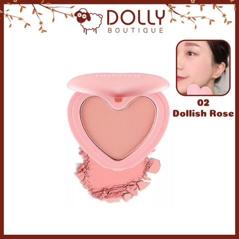 Phấn Má Hồng Lilybyred Luv Beam Cheek #02 Dollish Rose (Hồng Sữa) - 4.7g